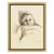 1950s Face of Porcelain Charcoal Drawing, Clara Klinghoffer For Sale