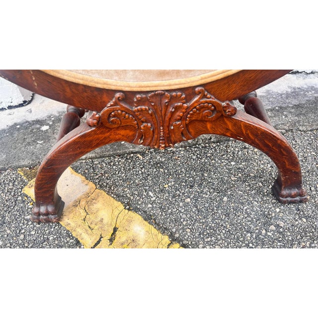 Cream 1930s Italian Renaissance Style 'Savonarola' Armchair For Sale - Image 8 of 10