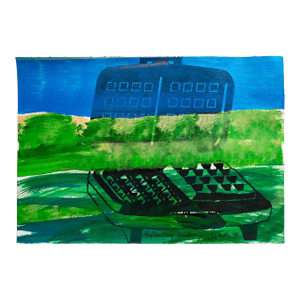 Iain BaxterIain Baxter& "Deflecting Landscape" Conceptual Monoprint Painting
