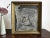 "Rhino" Black Abstract Art in Antique Frame, Black Textured Transitional Wall Art by JTS For Sale - Image 9 of 11