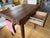 Contemporary Solid 3” Thick Walnut Kitchen Table, Dovetailed Drawer, Towel Bar and Tapered Legs For Sale - Image 3 of 9