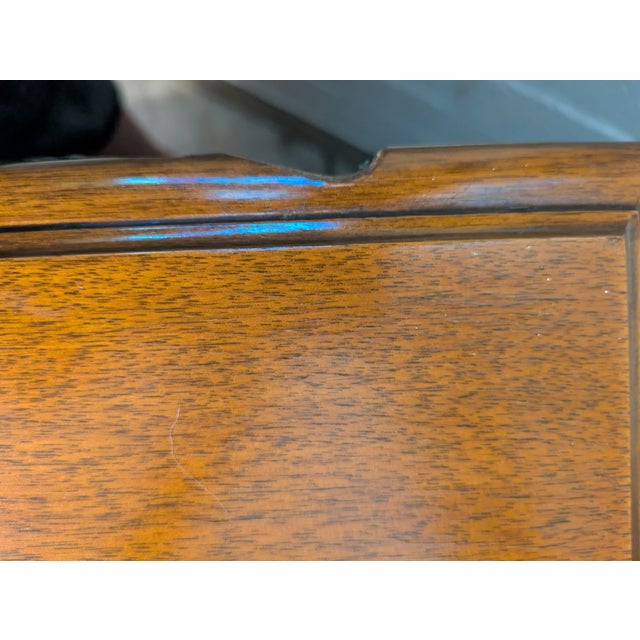1950s Jofco Brand Walnut Executive Office Desk For Sale - Image 11 of 12