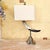 Hollywood Regency Vintage Faux Horn & Brass Table Lamp – Hollywood Regency For Sale - Image 3 of 18