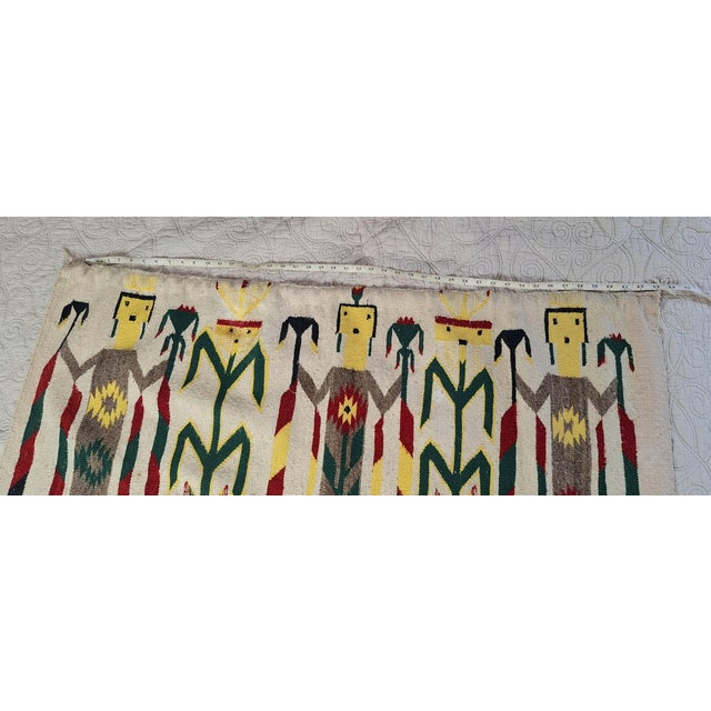 Vintage Diné (Navajo) Yeibichei Rug – Circa Late 1940s–Mid 1950s This authentic handwoven Diné (Diné) Yeibichei rug,...