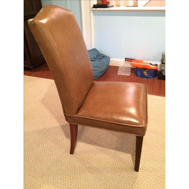 Brown Leather Dining Chairs Set of 6 Chairish