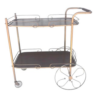 Mid-Century Service or Bar Cart For Sale