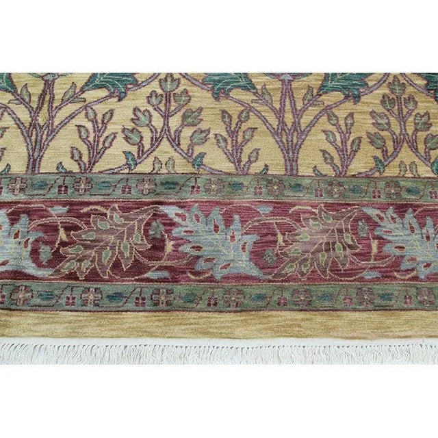 2020s Vintage Arts & Crafts Style Area Rug 11'10"×17'8" For Sale - Image 9 of 12