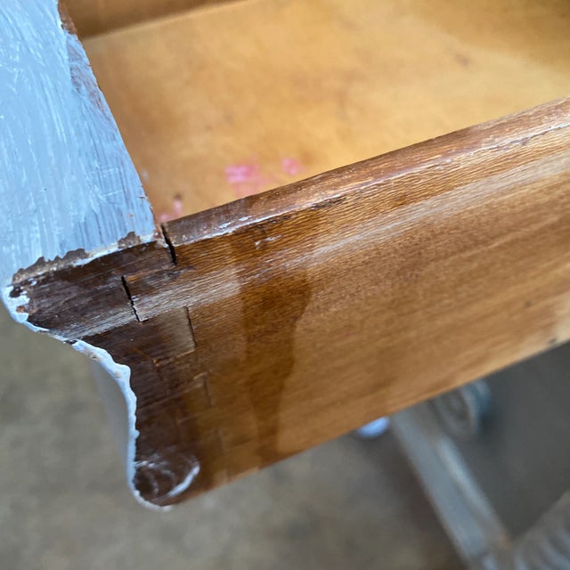 Wood Antique English Style Desk For Sale - Image 7 of 9