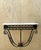 Black Vintage Scrolled Iron Wall Console After Royere For Sale - Image 8 of 17
