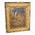 Vintage Hawaiian Tiki Copper Relief in Tortoise Bamboo Frame With Woven Rattan Mat For Sale