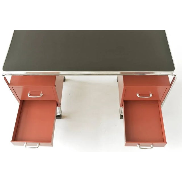 Tubular Steel Desk, Germany, 1950s For Sale - Image 9 of 14