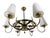 Large Brass Chandelier, Finland, 1950s For Sale