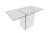 1970s Modernist Clear Glass Dining Table, 1970s For Sale - Image 5 of 5