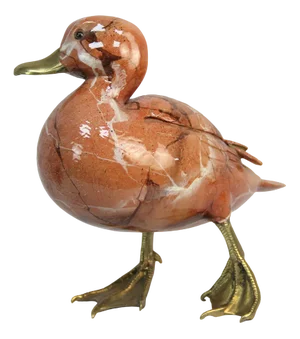 Duck Sculpture in Resin and Bronze, 1970s