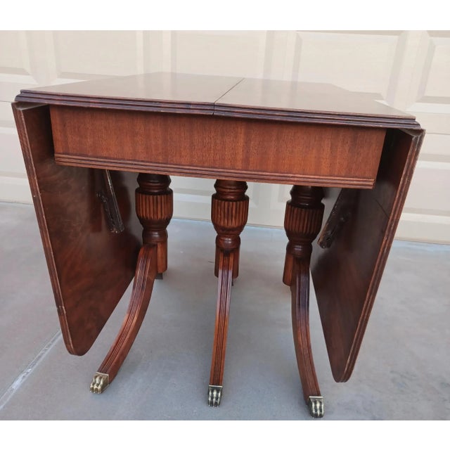 Vintage Duncan Phyfe Style Drop Leaf Table | Chairish