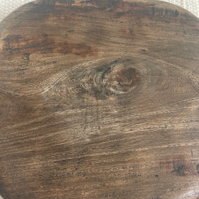 18th Century Virginia Monolithic Poplar Wood Primitive Bread Peel— 32"h For Sale - Image 10 of 12