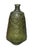 Mid-Century Modern Vintage-Inspired Olive Green Textured Glass Bottle Floor Vase For Sale - Image 3 of 12