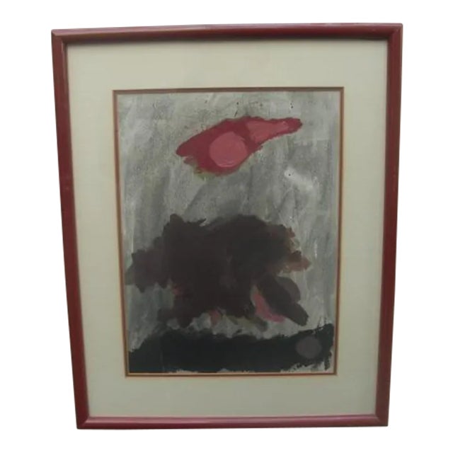 1979 Abstract Expressionist Painting in the Manner of Adolph Gottlieb For Sale