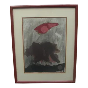1979 Abstract Expressionist Painting in the Manner of Adolph Gottlieb