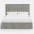 Transitional Stoffer Home x Cloth & Company Maura Slipcover Bed in Jane Stripe Carbon - California King For Sale - Image 3 of 6