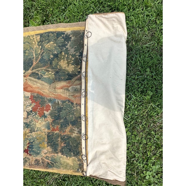 Very Large 19th Century Antique French Verdure Tapestry For Sale In Philadelphia - Image 6 of 15