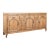 19th Century French Long Bleached Oak Three Door Sideboard Buffet For Sale