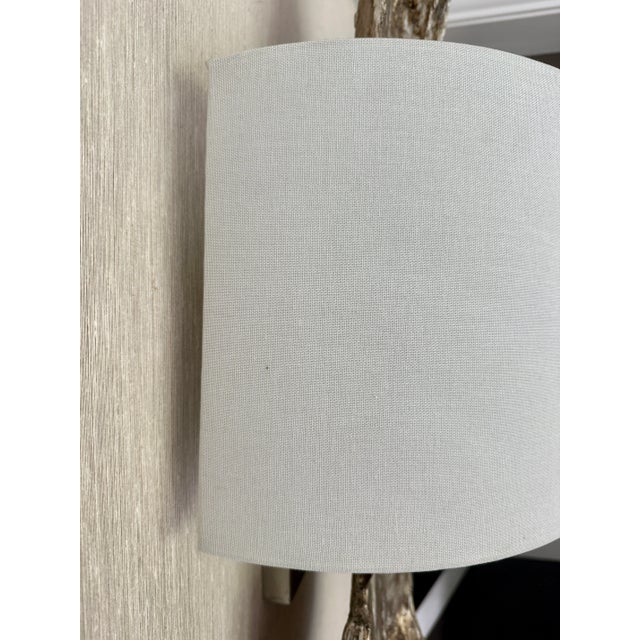 Wood Pair of Regina Andrew Driftwood Wall Sconces in Silver Leaf Finish For Sale - Image 7 of 13