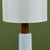 1950s Gordon and Jane Martz Oversized White Ceramic Table Lamp For Sale - Image 9 of 13