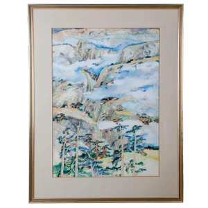1976 Asian Modern h.y. (Peter) Hsu, Watercolor