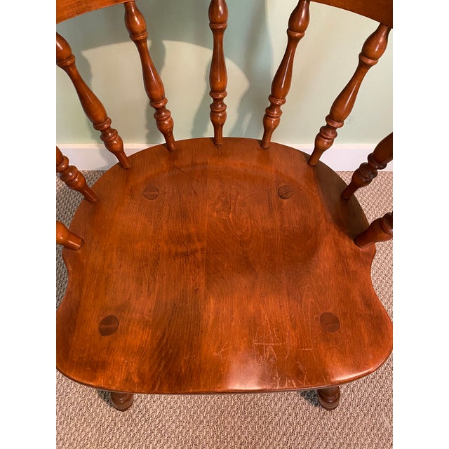 1960s Vintage Solid Maple CaptainRusticPub Chairs by Hale Company Inc