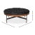 Modern Black Leather Cocktail Ottoman For Sale - Image 15 of 15