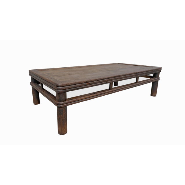 Chinese Large Antique Chinese 85" Long Coffee Table or Day Bed For Sale - Image 3 of 5