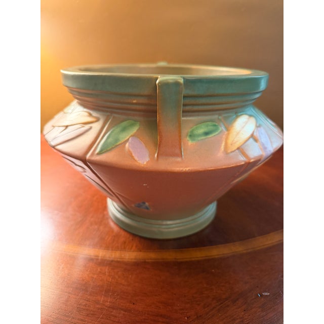 Roseville Pottery Futura Jardiniere Planter 616-7 Art Deco Unmarked Ca. 1928 For Sale - Image 11 of 18