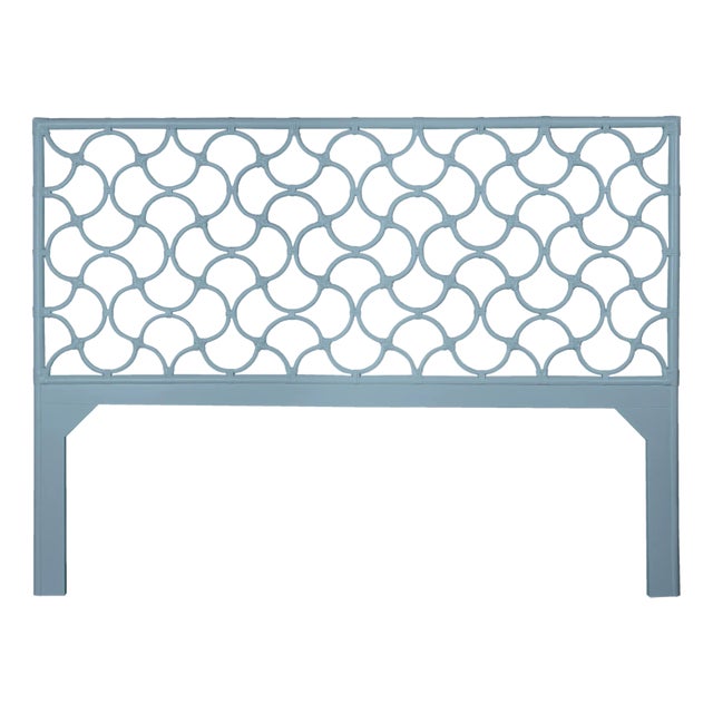 Mar Headboard King, Pool Blue For Sale