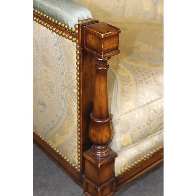 French French Louis XVI Bergere Chair in Walnut by Rudolph & Hein of New York For Sale - Image 3 of 11