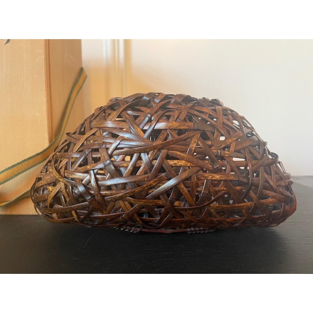 Japanese Woven Ikebana Hanging Basket by Suemura Shobun For Sale - Image 15 of 18