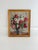 Pink Mid-Century Roses in Chinoiserie Vase Oil Painting For Sale - Image 8 of 9