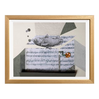 The Music Box by Raluca Arnăutu, Collage on Paper For Sale