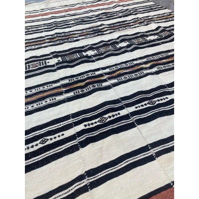 Vintage Long Malian Tribal Woven Kilim For Sale - Image 12 of 18
