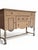 English Early 1900s Tiger Oak Sideboard With Scalloped Apron and Turned Legs For Sale - Image 3 of 9