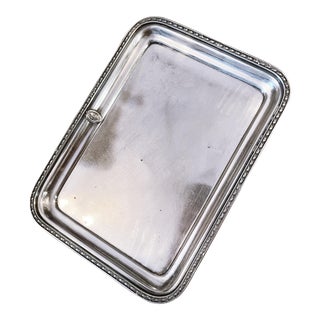 1920s Silver Plated Tray From the Warwick Hotel Nyc For Sale