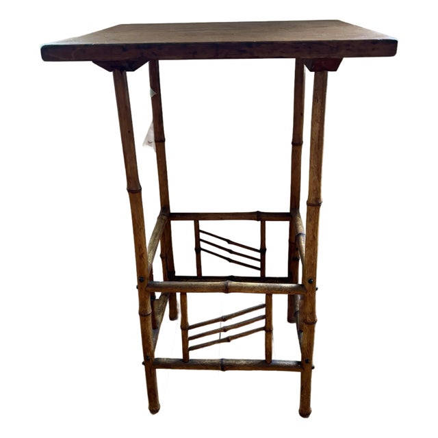 1900s Edwardian Bamboo Table For Sale