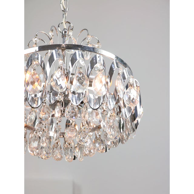 Vintage Viennese Crystal Chandeliers, 1970s, Set of 2 For Sale - Image 10 of 18