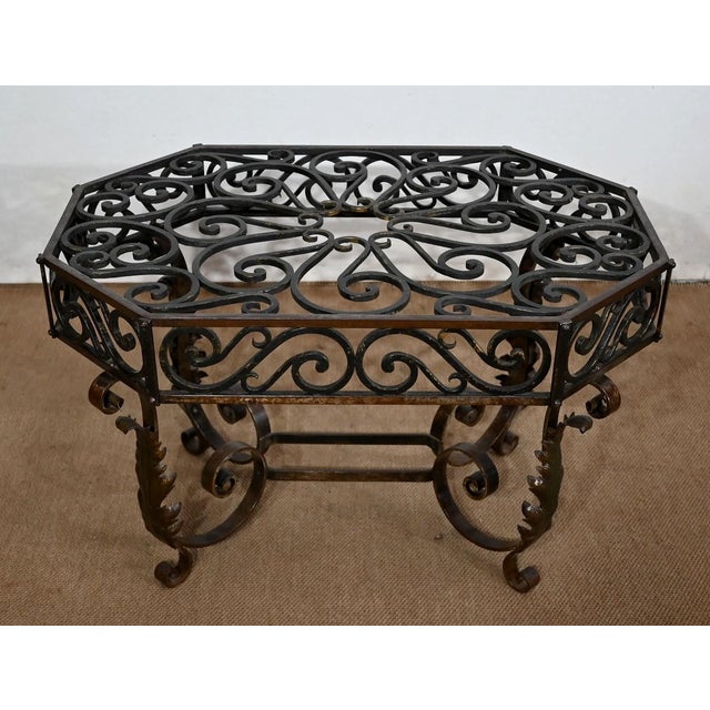 1930s Wrought Iron Coffee Table, 1930s For Sale - Image 5 of 15