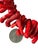 1980s Vintage Natural Red Coral Branch Necklace W/Silver Chain For Sale - Image 5 of 12
