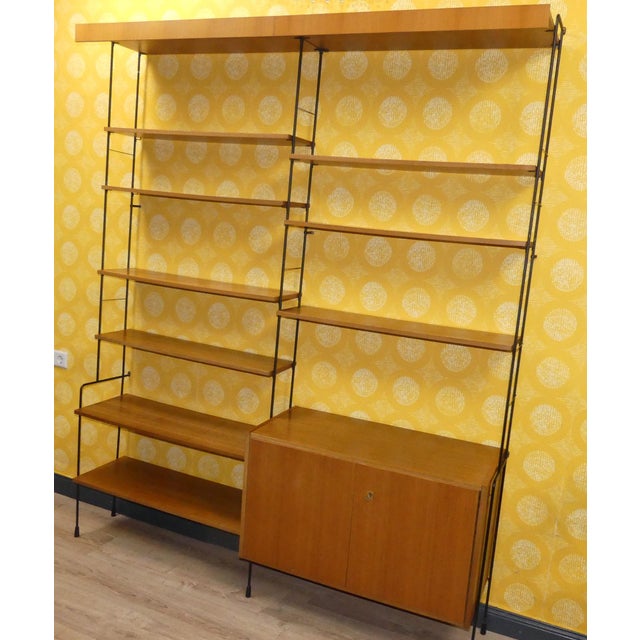 Mid-Century String Ladder Shelving System by Ernst Dieter Hilker for Omnia For Sale - Image 4 of 18