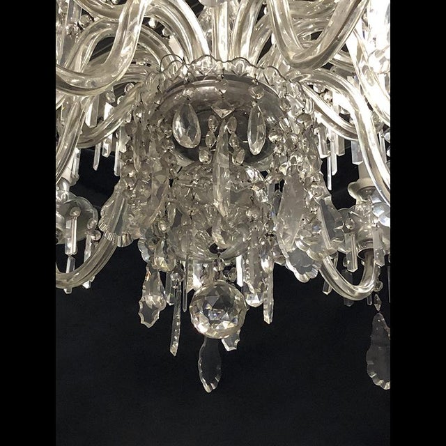 Murano Glass Chandelier, 1950s For Sale - Image 3 of 4