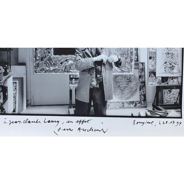 Pierre ALECHINSKY (born in 1927), Belgian painter Alechinsky, Bougival October 28, 1994 Original silver print by the...