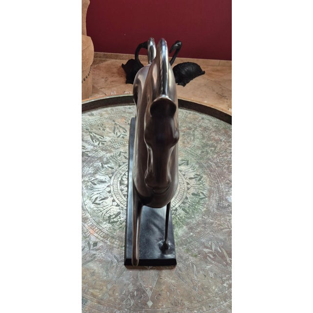 Traditional Mid 20th Century Etruscan-Style Bronze Equestrian Sculpture, in the Manner of Boris Lovet-Lorski For Sale - Image 3 of 8