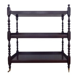 American Mahogany Buffet Cart For Sale